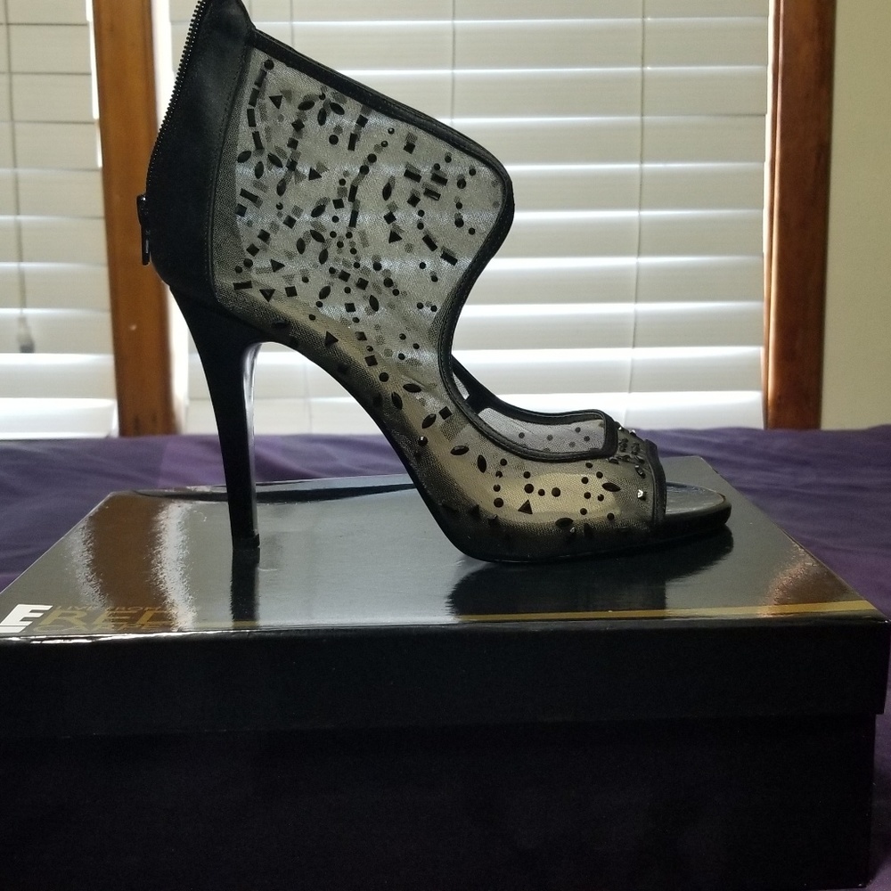 Beautiful black jeweled heels